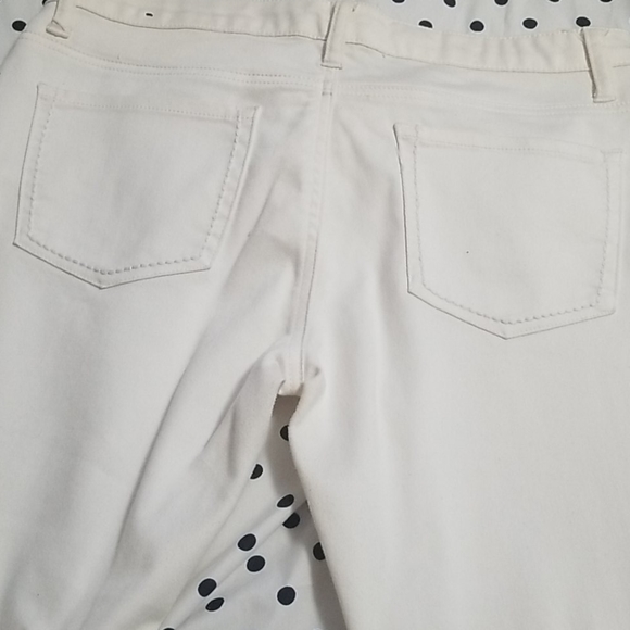 Ivory color Jean's size womans 13/14 - Picture 3 of 4